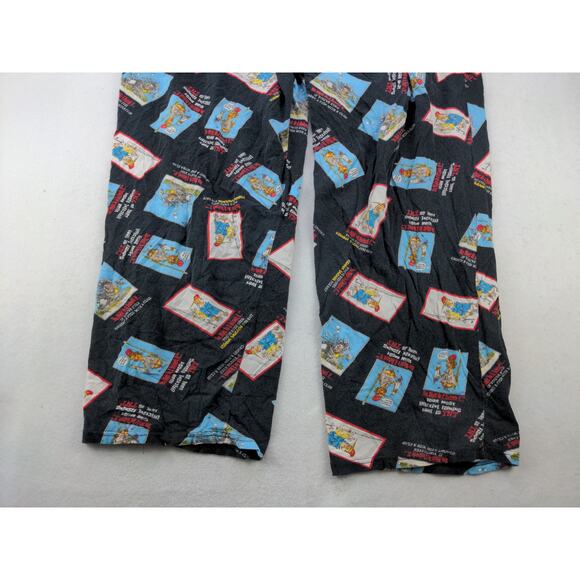 Jeff Foxworthy Sleep Pants Lounge Pants Size L Black Graphic Logo - Picture 4 of 11